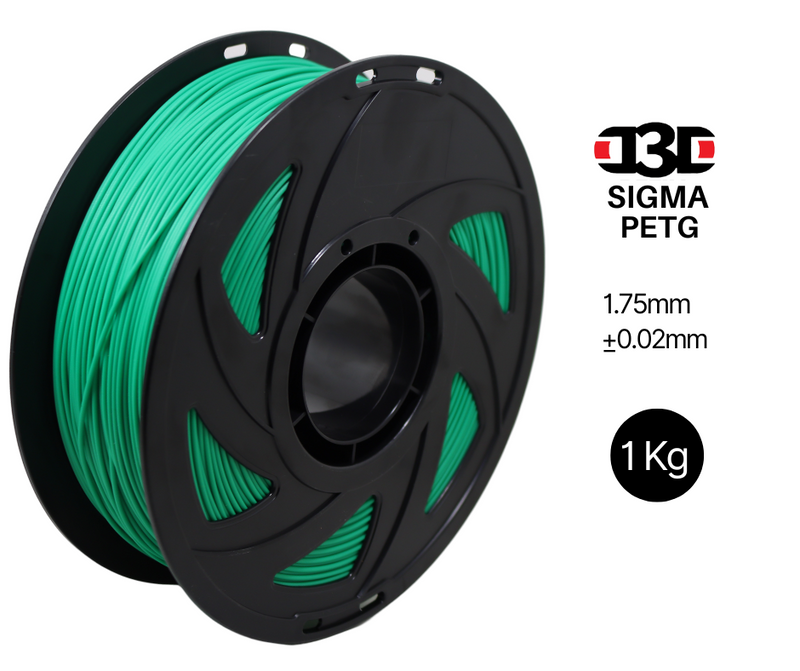 D3D Sigma PETG 1kg 1.75 mm Spooled Various Colors