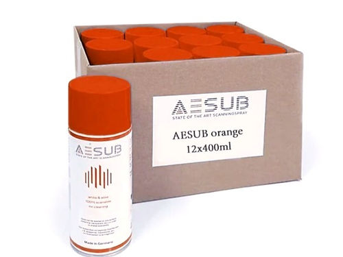 AESUB Orange - Vanishing Spray for 3D Scanning 400ml