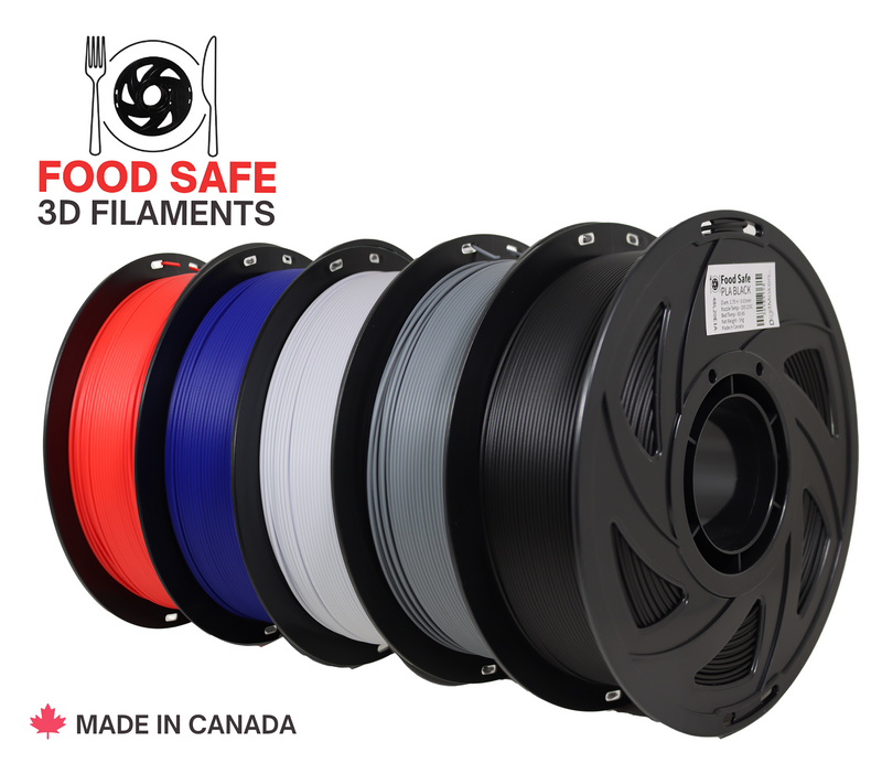 Food Safe Filaments PLA 1.75mm - 1KG-Various Colors