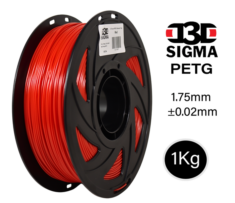 D3D Sigma PETG 1kg 1.75 mm Spooled Various Colors