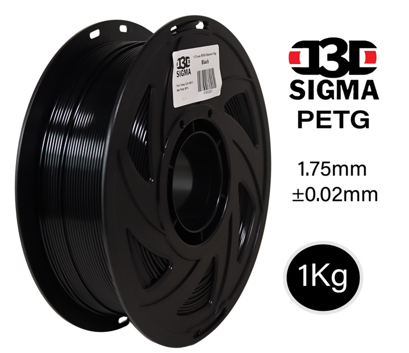 D3D Sigma PETG 1kg 1.75 mm Spooled Various Colors