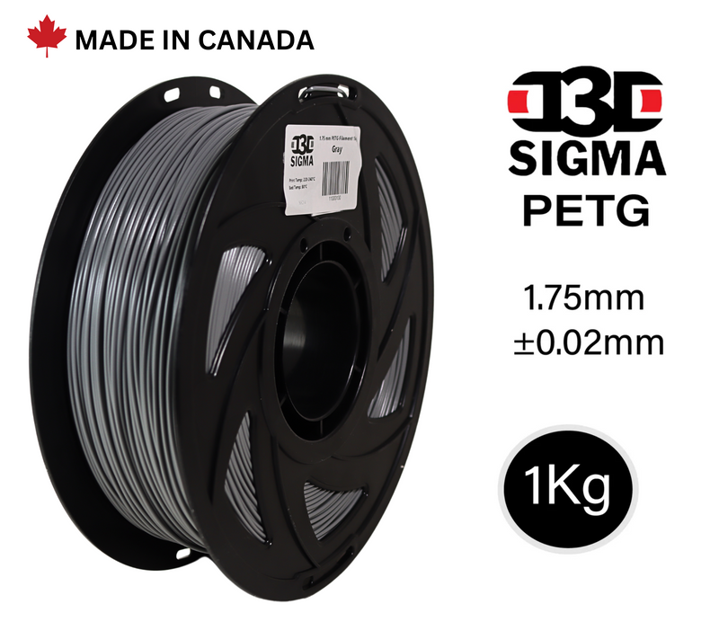 D3D Sigma PETG 1kg 1.75 mm Spooled Various Colors