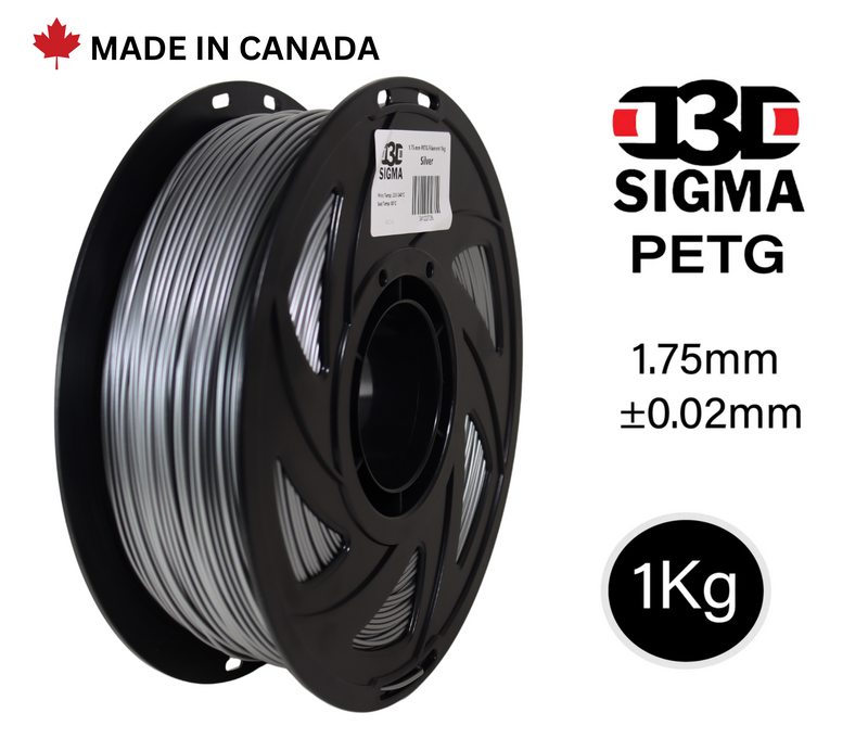 D3D Sigma PETG 1kg 1.75 mm Spooled Various Colors